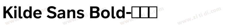 Kilde Sans Bold字体转换